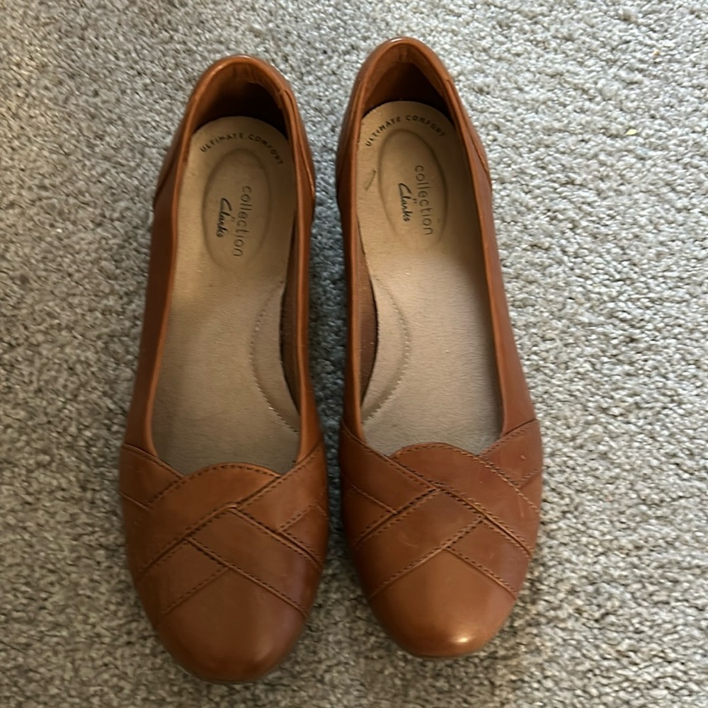 Clark’s leather shoes